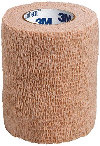 3M Coban Elastic SelfAdherent Cohesive Bandage Beige NonSterile 3 x 5 Yd 24 Ct